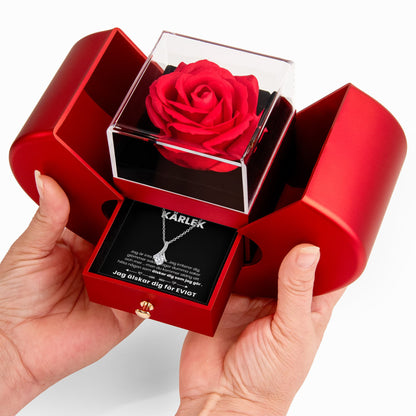 Dagen Vi Möttes - Halsband Alluring Beauty med Rosask