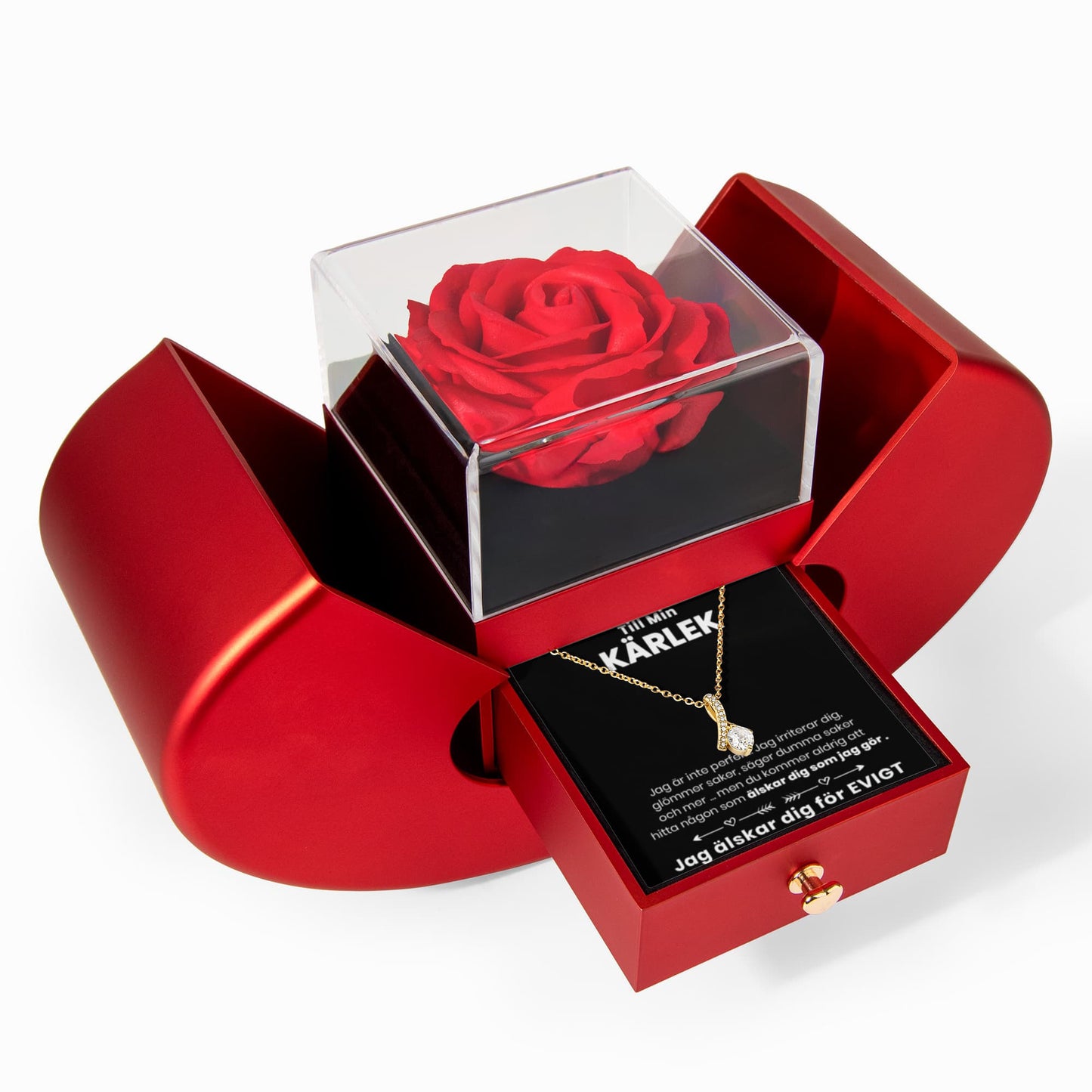 Dagen Vi Möttes - Halsband Alluring Beauty med Rosask